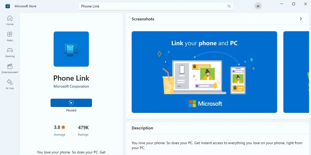 https://aka.ms/startLinking